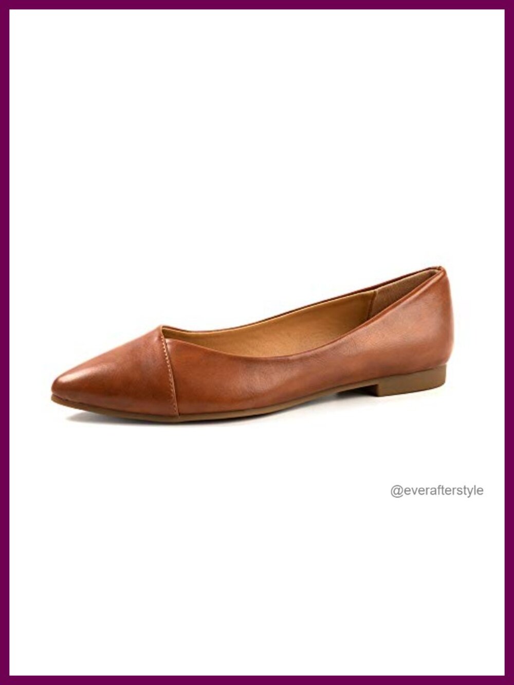 Womens Pointed Toe Slip-On Flats Dressy Casual Comfort Shoes